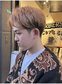 ミルクティーカラーセンターパート