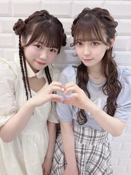 リルミー(Lilme) Onephonyの2人の可愛いヘアメ*まゆ