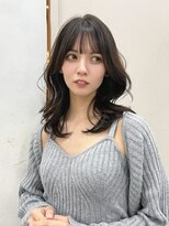 ジーナ 難波(Zina)&nbsp;髪質改善＊黒髪ウェーブミディアム＊美髪【Zina難波】