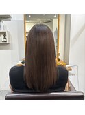 艶髪ストレート×ロング×アンティークブラウン×ネオメテオ