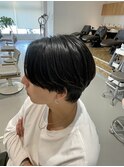 ニュアンスパーマ センターパート 毛流れ