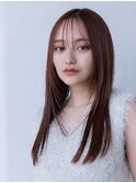 前髪　イメチェン　レイヤーカット　シースルー　20代30代