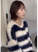 layer bob × pink brown