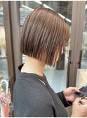 似合わせカット ボブヘア 縮毛矯正 ミニボブ 切りっぱなしボブ