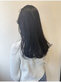 暗髪×透明感