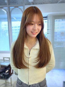 ネウィ ハウオリ 札幌駅前(newi hau'oli) ハニーベージュレイヤーカット＆髪質改善トリートメント札幌駅