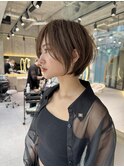 大人美人ショート/イメチェンヘアスタイル/ワイドバング