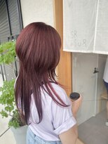 シスイ(sisui)&nbsp;ロングウルフレイヤー/ピンクレッドカラー