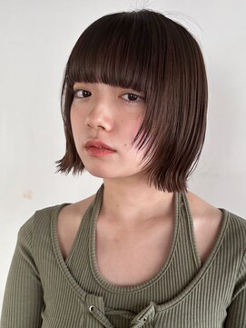 ロンドリメゾン 原宿(Lond re Maison.) くすみベージュ/ショート/前髪/レイヤー/髪質改善/縮毛矯正/原宿