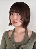 くすみベージュ/ショート/前髪/レイヤー/髪質改善/縮毛矯正/原宿