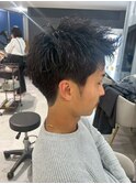 メンズカット/ブリーチ/ニュアンスパーマ/メンズハイライト/眉毛