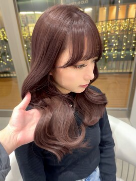 くびれヘア/韓国/レイヤーカット/ダブルカラー/栄a66