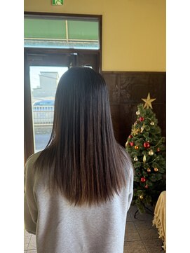 髪質改善セミロング