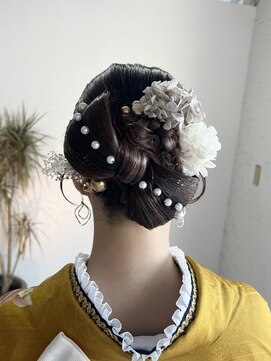 グランアディクト(Gran addict) 成人式ヘアセット×リボンヘア