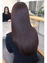 トリッカ シブヤ(TRICCA SHIBUYA)&nbsp;お客様スタイル/レッド/赤髪/羽エクステ/艶髪/