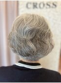 グレイヘア/くせ毛を活かす/60代70代/ミセスヘア