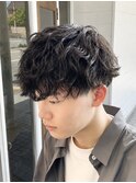 【無造作ラフマッシュ×ニュアンスウェーブ】