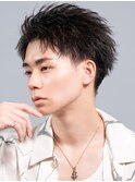 オールバックショート
