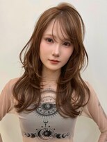 サロウィン 新潟万代店(SALOWIN) セミハッシュカット×ブリーチなしベージュカラー