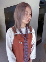 ヘアー アイス ルーチェ(HAIR ICI LUCE) ミルクティーグレージュ/グレージュ/レイヤーカット/堀場