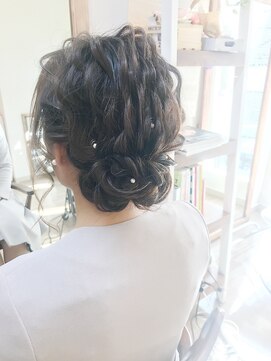 ロカット サロン(Roquat Salon) なみクラシカルシニヨン【ヘアアレンジ　立川/立川南/浴衣】