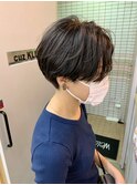 【cuzKLUB 】丸みショート×ダークオリーブ