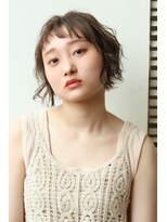 バルス(BLS)&nbsp;ショートボブ×オンバング×パーマ×ハイライトで垢抜けショート