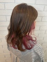 サボン ヘア デザイン カーザ(savon hair design casa+) インナーカラー☆ピンク