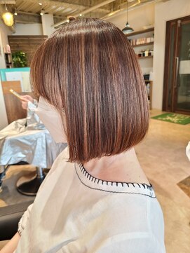 ラクヘアー 上福岡店 髪質改善TR/大人可愛い/まるみボブ/再現性/時短スタイリング