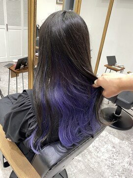 サーカス 町田(circus) インナーカラー　" パープルラベンダー "