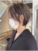 大人ショートヘア/ハイライトカラー/イルミナカラー[国分寺]
