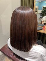 ムーン(moon)&nbsp;#ミディアムヘア#斜めバング#グレージュカラー