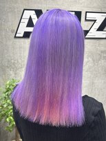 オルズ 渋谷(ALLZ)&nbsp;ラベンダーピンクデザインダブルカラーハイトーンケアブリーチ