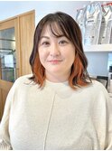 インナーカラーオレンジ