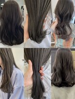 ヘアーアイスカルテット(HAIR ICI QUARTET) 透明感ブリーチなしオリーブグレージュカラー