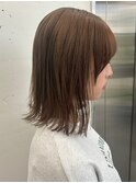 JILL STUDIO ミディアムヘア×ブラウンベージュ