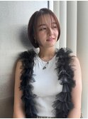 大人シースルーミニボブ☆ショコラブラウン