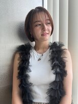 アヴァンス なかもず店(AVANCE.)&nbsp;大人シースルーミニボブ☆ショコラブラウン
