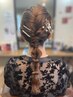 結婚式編みおろしヘアー