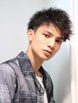 ネイビー(NAVY)&nbsp;刈り上げ レイヤーショート ソフトツイストパーマ