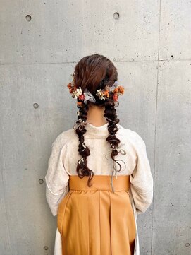 エディット トウキョウ(e.dit tokyo) 【MILK/MURIEL macoto】卒業式ヘアセット着付けヘア着物アレンジ