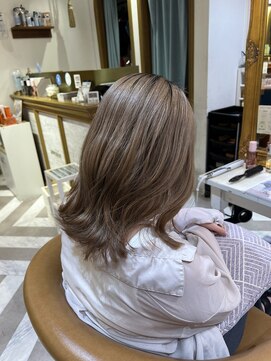 ロンドアベニール 北千住(Lond avenir) イメチェン外ハネボブ美髪ワイドバング顔周りレイヤーカット