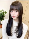 くびれヘア/アプリコットオレンジ/ハイライトカラー/栄18