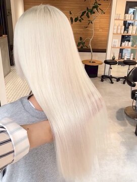 フリーク(FLEEK) レイヤーカット髪質改善ダブルカラーブリーチ