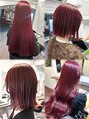 ラレイ ハラジュク(Lalei harajuku)&nbsp;"チェリーレッド"ブリーチなしダブルカラーがおすすめです◎