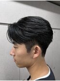 メンズセンターパートニュアンスパーマフェザーパーマ
