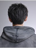 コンマバングナチュラルフェザーパーマセンターパート バック