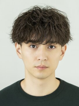 ハレ メンズサロン たまプラーザ(Hale) Hale波巻きツイストスパイラルパーマセンターパートたまプラーザ