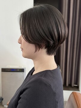 ヘア アンド スパ エジェリ プリム(hair&spa egerie prime) ハンサムショート/前髪なし/30代40代50代