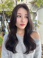 クティエ(Cuthie)&nbsp;#暗髪ロング#ヨシンモリ#韓国ヘア#ワンホンヘア#20代#30代